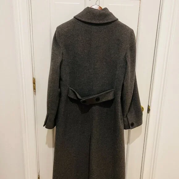 Vintage Regency Pure Cashmere Gray Long Coat Size US 8 / Medium - Picture 15 of 16